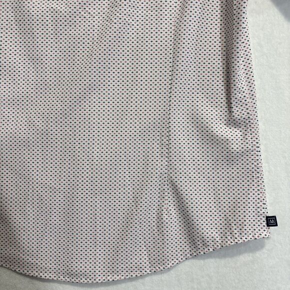 Mizzen+Main Shirt Men's Medium Trim Short Sleeve Leeward Performance Stretch - Picture 16 of 16